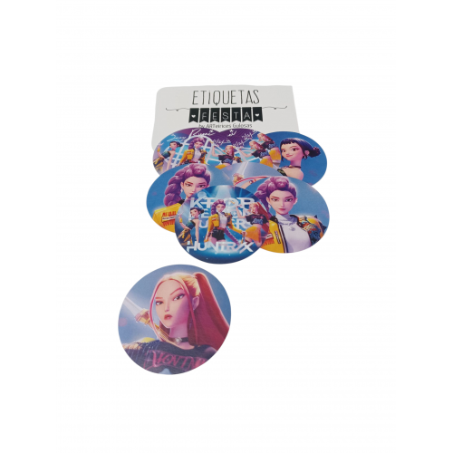 Etiquetas Autocolantes Guerreiras K-Pop